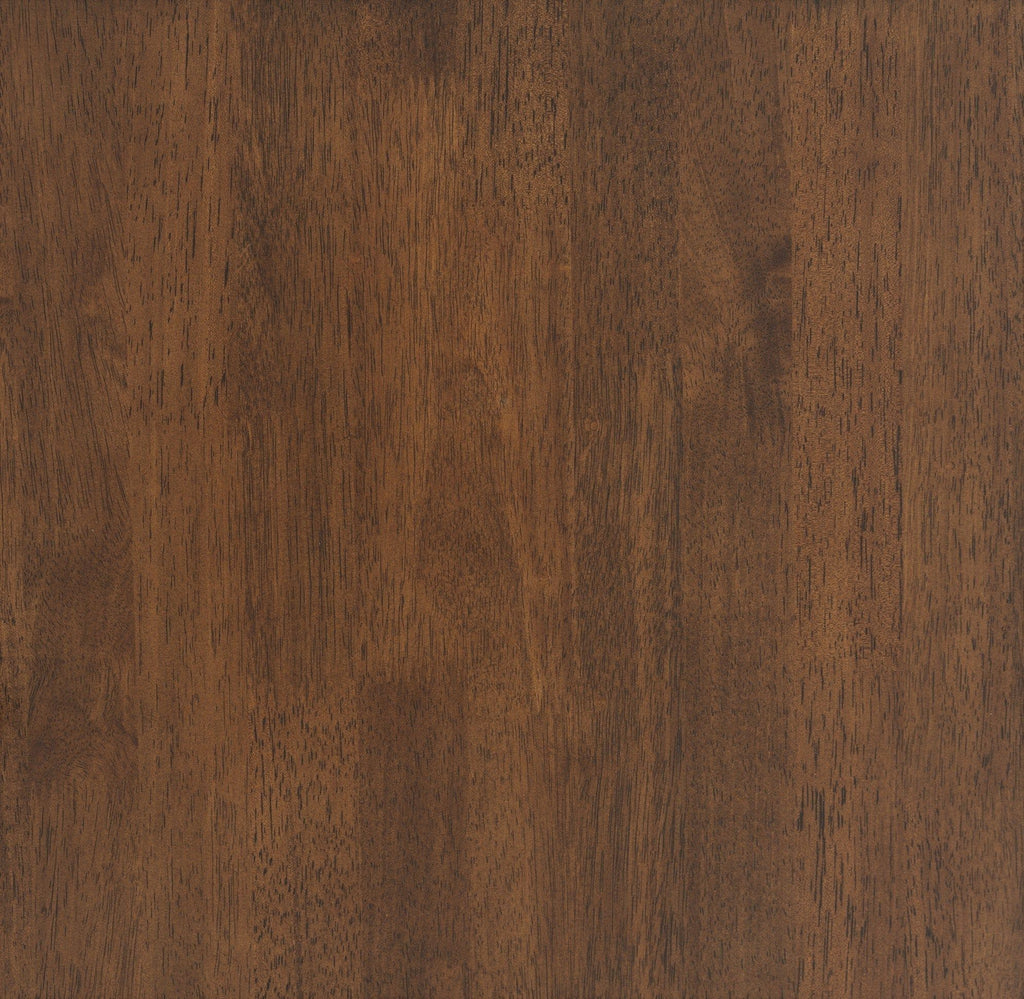 Mid-Century Modern Solid Wood Dining Table with Beveled Edges - Dark Brown or White