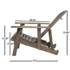 Malibu Adirondack Chair with Foldable Design - Acacia Wood