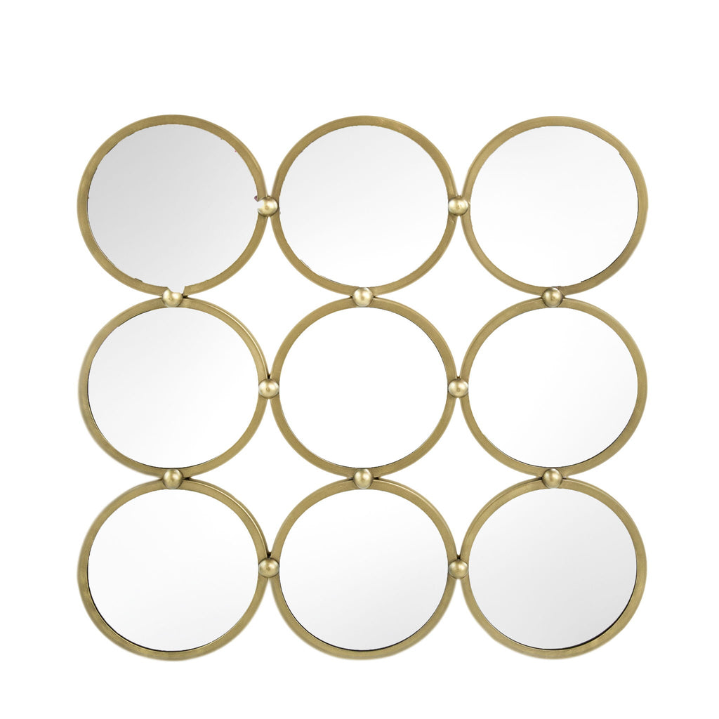 Contemporary Decorative Mirror with Minimalist Style - Champagne