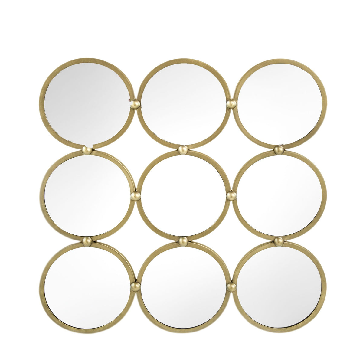 Contemporary Decorative Mirror with Minimalist Style - Champagne