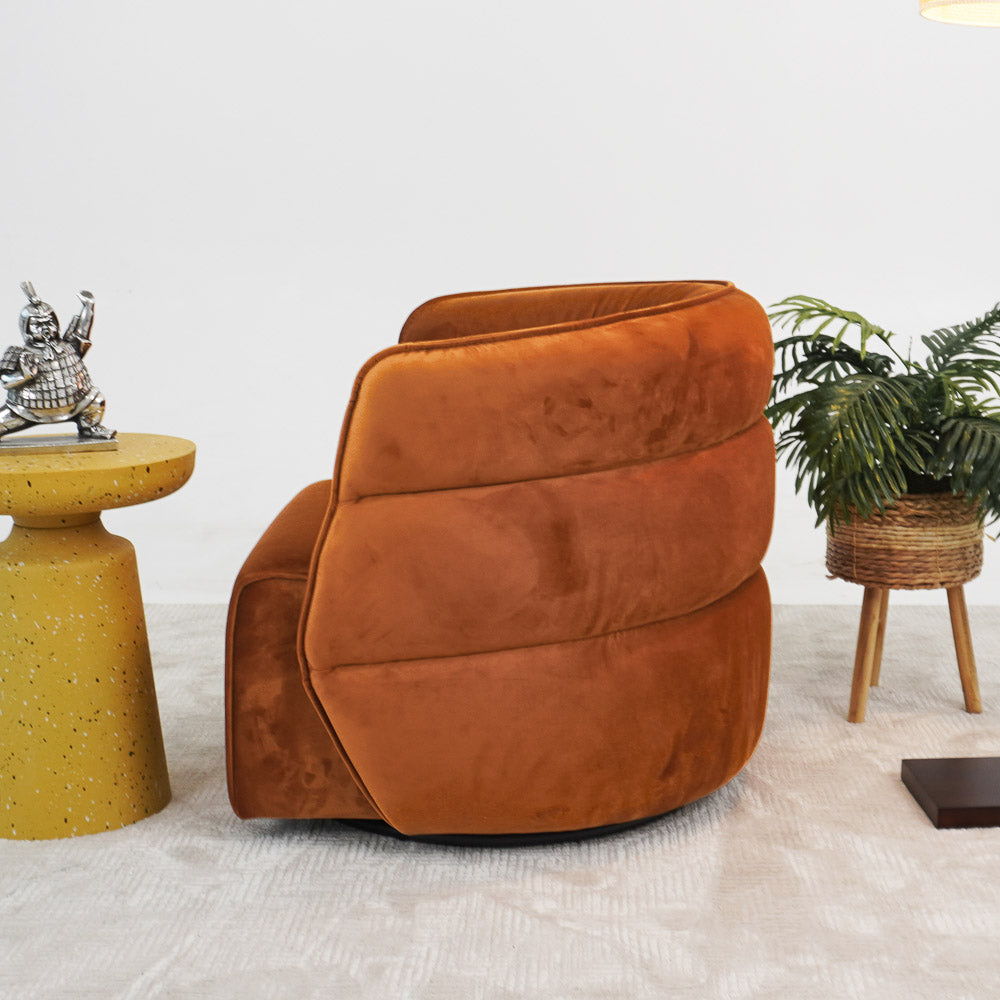 Walden Stylish Swivel Chair with Integrated Armrests - Multiple Colors