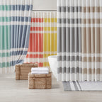 Grey Shower Curtain with 3M Scotchgard Water Repellent - 72x72"