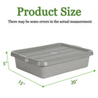 Commercial Meat Tubs with Lids 6-Pack - Food-Grade Plastic