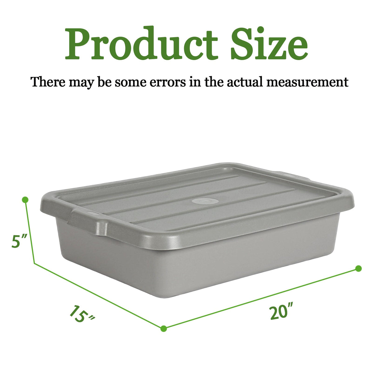 Commercial Meat Tubs with Lids 6-Pack - Food-Grade Plastic