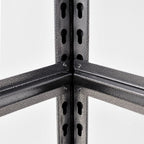 Heavy Duty Metal Garage Shelving Unit with Adjustable Shelves - Black