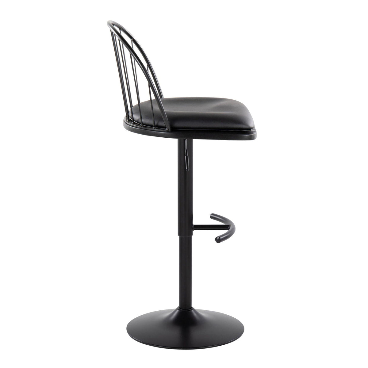 Farmhouse Adjustable Height Barstool Set with Swivel - Bronze or Black