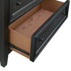 6 Drawer Chest with Smooth Slides - Black or White