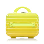 2-Piece Polycarbonate Spinner Wheel Luggage Set with Lock - Green & Yellow