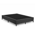 Black Metal Mattress Foundation with Tool-Free Assembly - Black