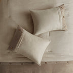 Tan Faux Suede Comforter Set with Lodge Style - California King
