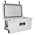 110 Quart Heavy-Duty Cooler with 2.4" Foam Insulation - White