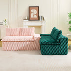 Luxury Multifunctional Sofa for Living Room with Adjustable Layout - Black, Dark Green, White, Pink