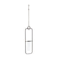 Hanging bottle vase in metal frame (set of 2)