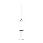 Hanging bottle vase in metal frame (set of 2)