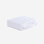 Hyper-Linen Crib Sheet with Powerband® - White