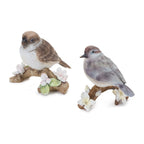 Bird on branch figurine (set of 6)