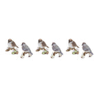 Bird on branch figurine (set of 6)