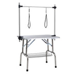Folding Pet Grooming Table with Adjustable Arm - Multiple Colors