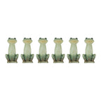 Garden frog figurine (set of 6)