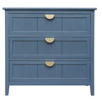 Classic 3 Drawer Cabinet with Hand-Stained Finish - Blue