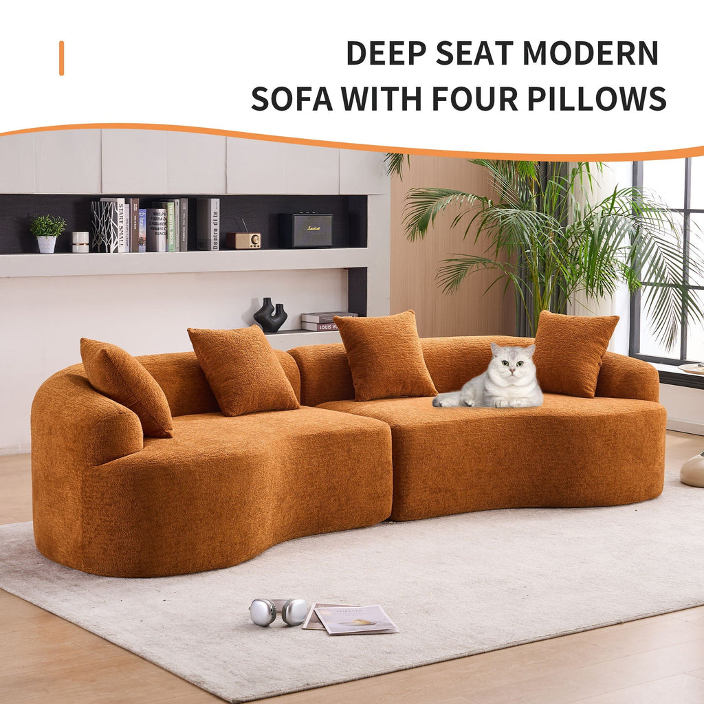 4 Seater Sofa With Fabric for Living Room