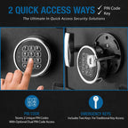 Fireproof Protection Safe Vault with Advanced Locking Mechanism - Black
