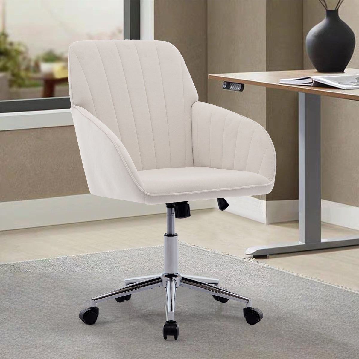 Adjustable Ergonomic Office Chair with Swivel Backrest Seat - Multiple Colors
