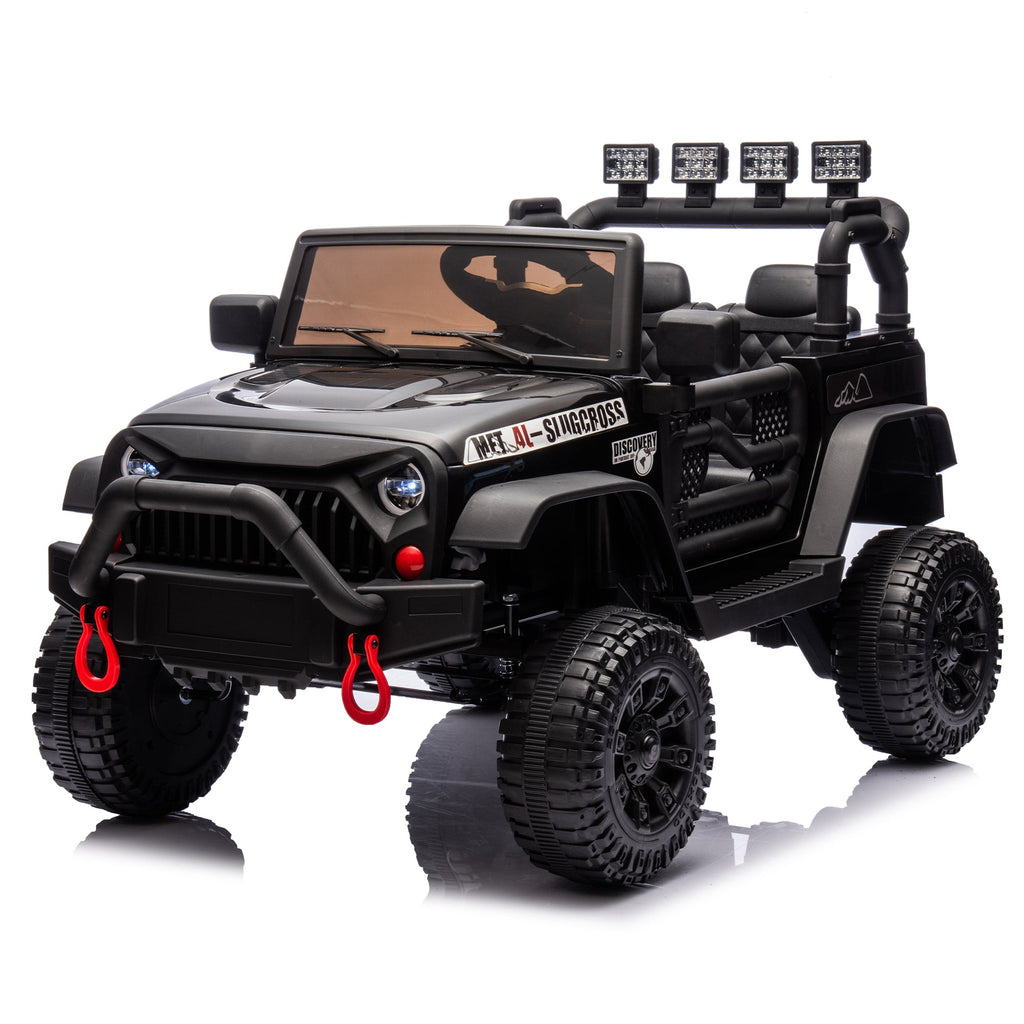 24V Kids Ride On Car with Remote Control and Bluetooth - Black