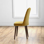 Mid-Century Modern Dining Chair Set of 2 with Upholstered Seat - Multiple Colors