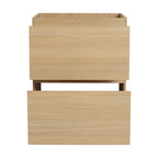 Modern Freestanding Bathroom Vanity Cabinet with Double Drawer - Light Brown or Dark Brown