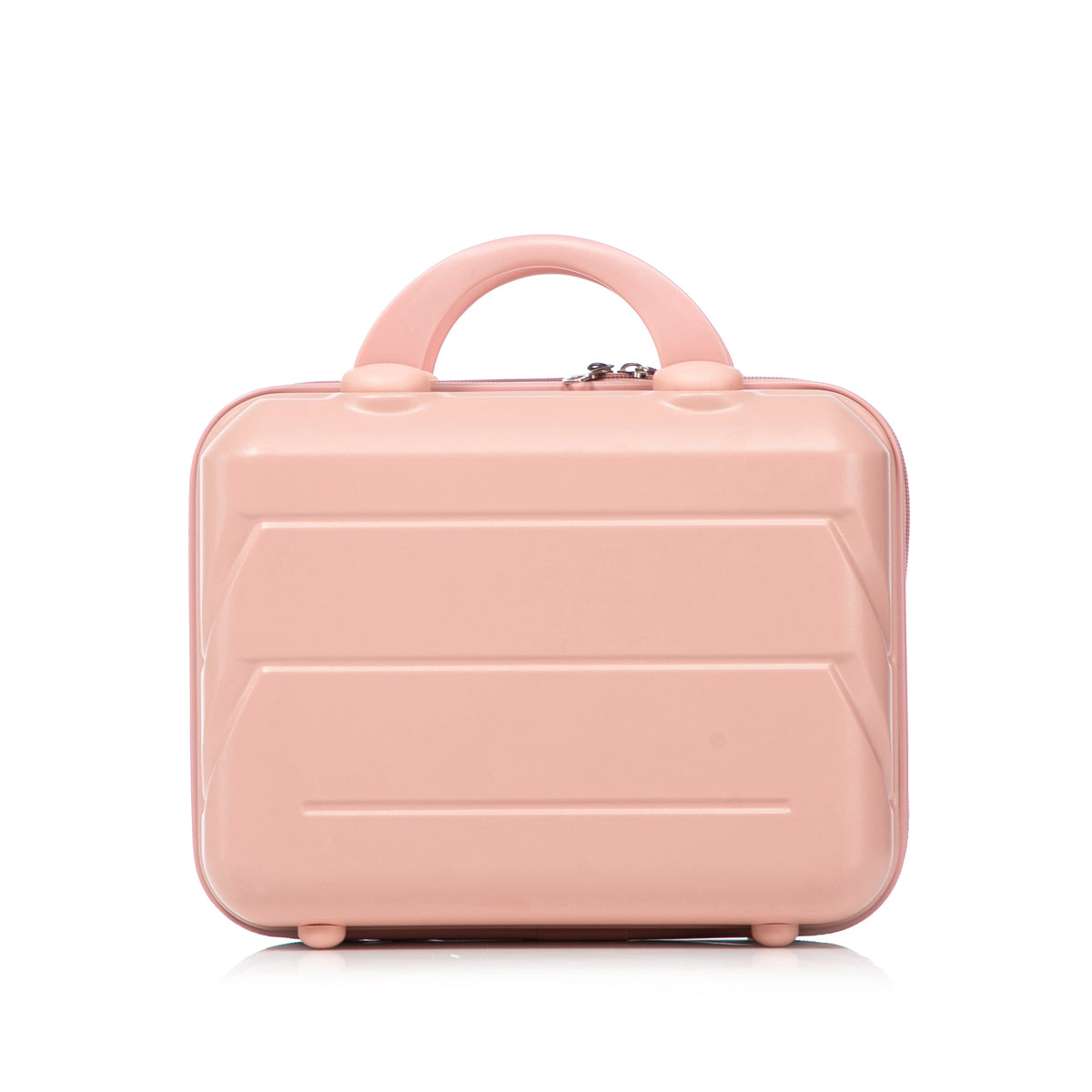 ABS 2-Piece Luggage Set with Spinner Wheels and Combination Lock - Pink