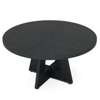 Round Dining Cross Base Kitchen Table with Engineered Wood - Assorted Colors