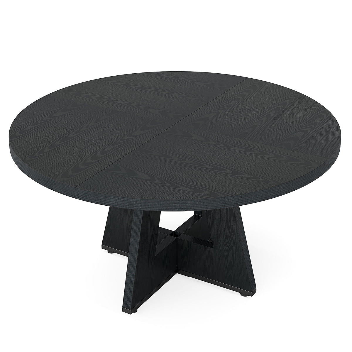 Round Dining Cross Base Kitchen Table with Engineered Wood - Assorted Colors