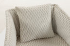 Mid Century Modern Accent Chair with Swivel Function - Corduroy