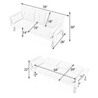 Sofa Bed with Foldable Design and Cup Holder - Green