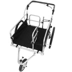 3-in-1 Heavy-Duty Bike Cargo Trailer with Steel Frame & Suspension - Black + Gray