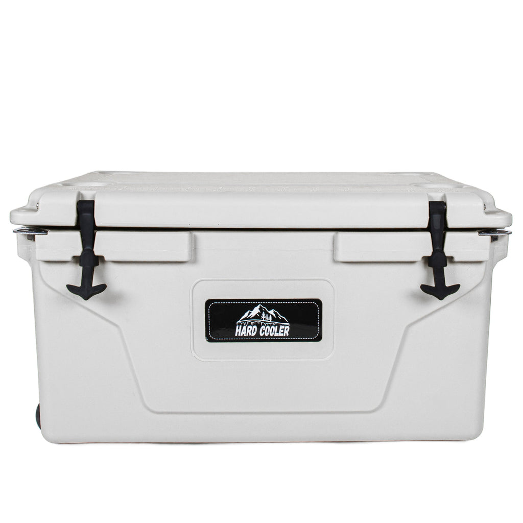 110 Quart Heavy-Duty Cooler with 2.4" Foam Insulation - White