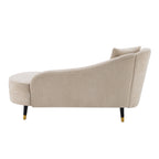 BellaLuxe Boucle Curved Chaise Lounge
