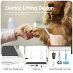 Height Adjustable Electric Pet Grooming Table with Heavy Duty Frame - Black or White
