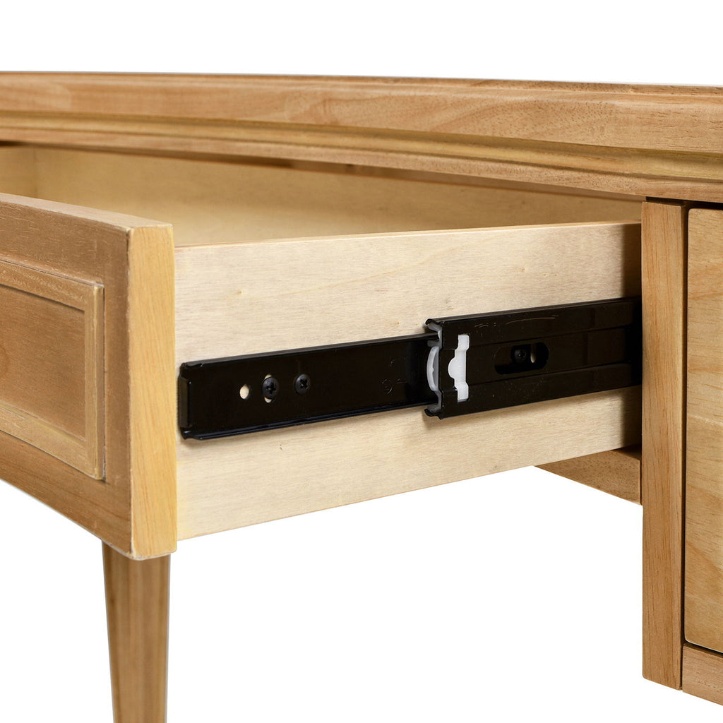 Dauphin 3 Drawer Executive Desk with Soft-Close Drawers - Light Brown or Gray