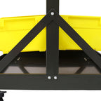 90 Parts Bin Shelving Storage Organizer with Locking Wheels - Black/Yellow