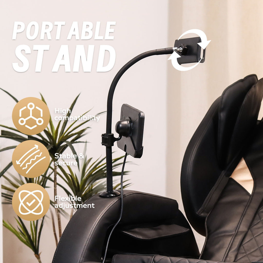 Automatic Massage Chair Recliner with Zero Gravity and Full Body Air Pressure - Black