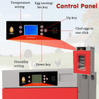 400-Egg Commercial Cabinet Incubator with Digital Controls - Red