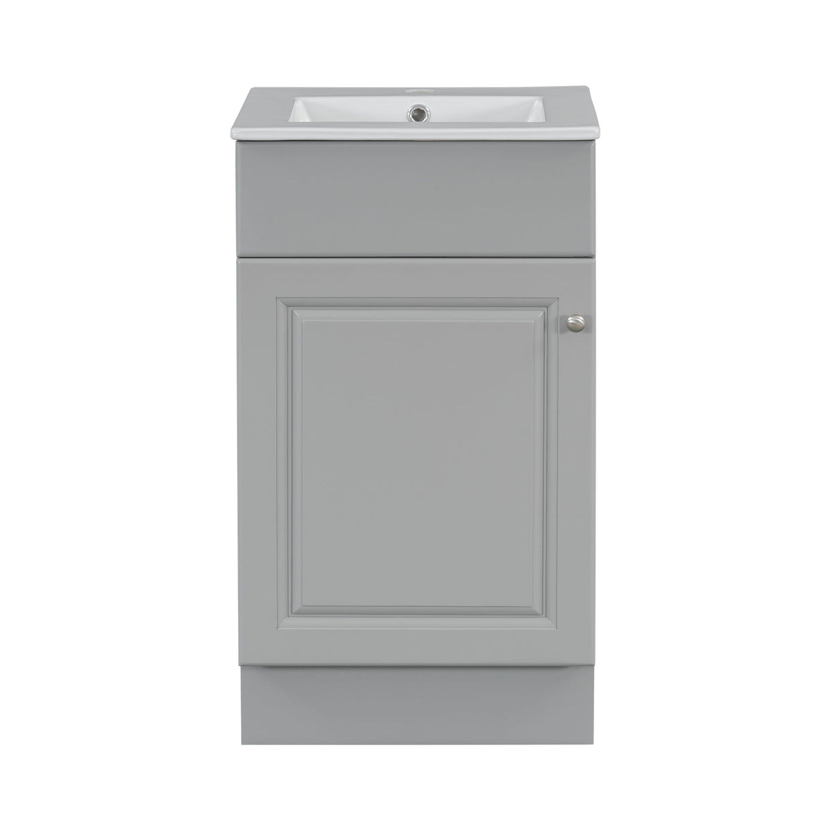 Bathroom Vanity with Sink and Adjustable Shelf - Multiple Colors
