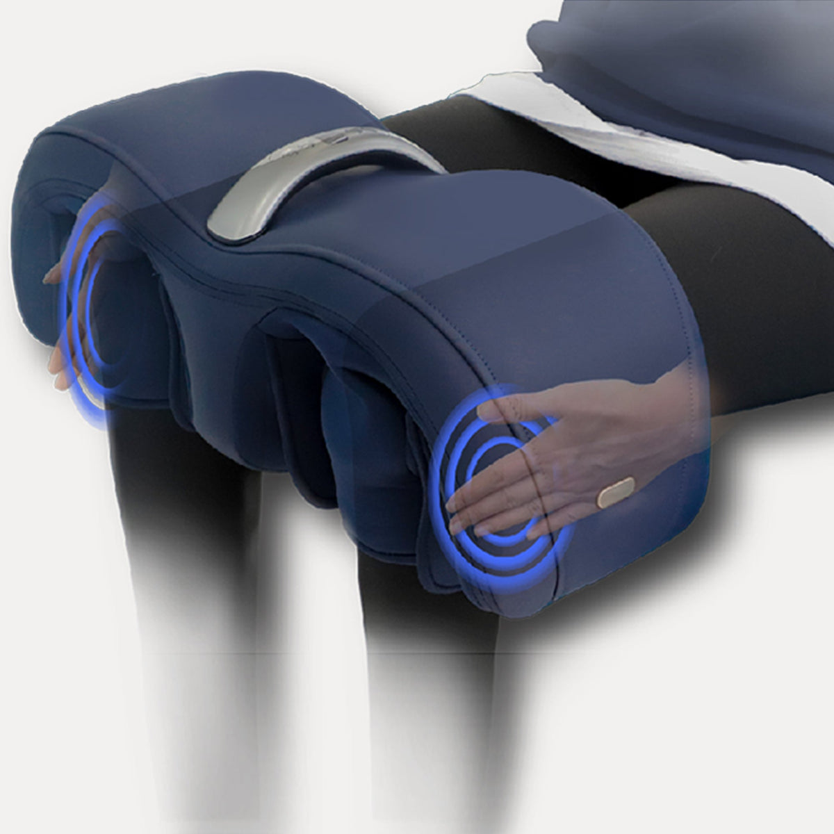 Air Pressure Knee Massager with Adjustable Heat - Dark Blue