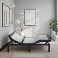 Twin XL Adjustable Bed Base with Head/Foot Tilt and Lumbar Adjustment - Blue Gray