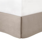 7 Piece Tufted Comforter Set in Taupe