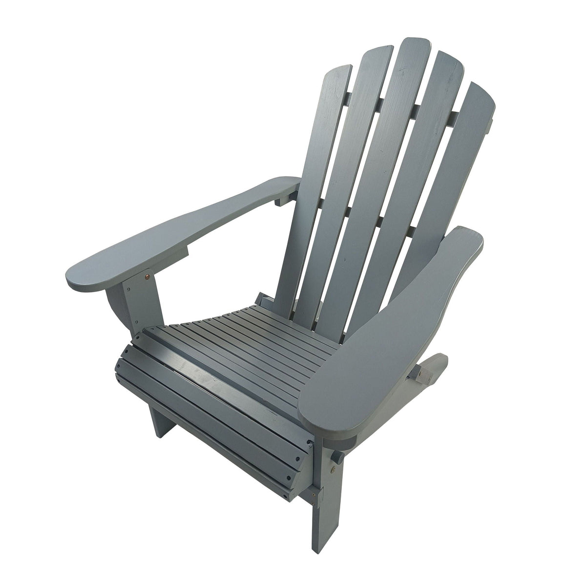 Walnut Adirondack Chair with Foldable Design - Outdoor or Indoor