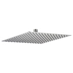 Ultra Thin Square Rainfall Shower Head with 12" Coverage - Gray or Pearl Silver