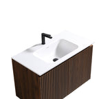 36-Inch Foldable Wall Cabinet with Snap-Fit Assembly - Matte Finish